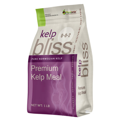 A one pound bag of premium kelp meal. 