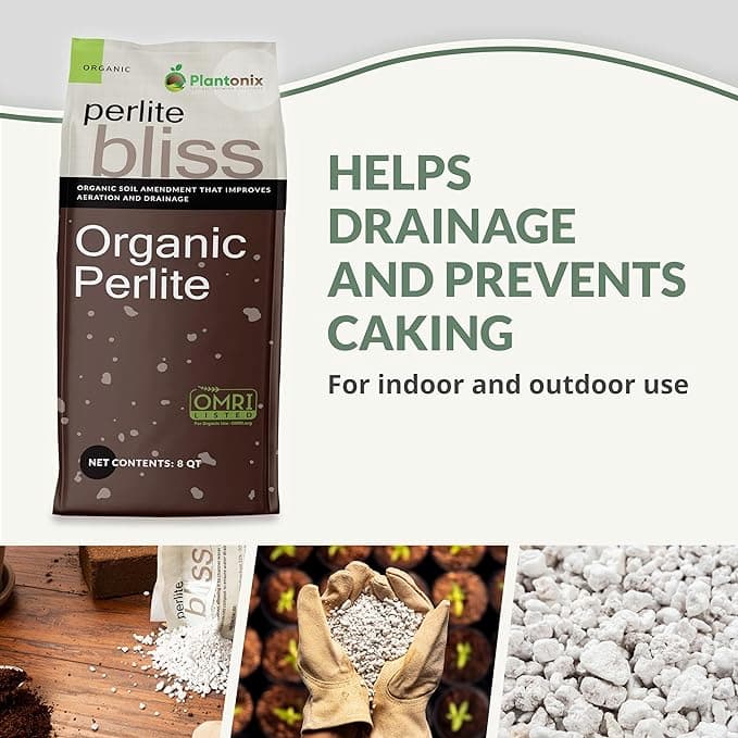 perlite for indoor plants Organic Perlite Bliss Horticultural Soil Amendment For Healthy Plants 16 Quarts